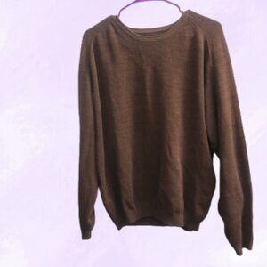 Tommy Bahama men's long sleeved slightly ribbed silk blend sweater crewneck XL